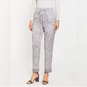 J. McLaughlin Tia Pant Desert Scale Print Women's XS Pull On Satin Jogger
